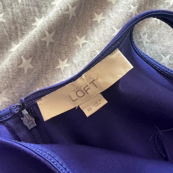 Ann Taylor LOFT tank top pleated dress - size 10 - Picture 3 of 4